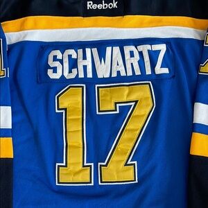 NHL Hockey St. Louis Blues Jaden Schwartz #17 stitched strap Jersey / Size 54 XL